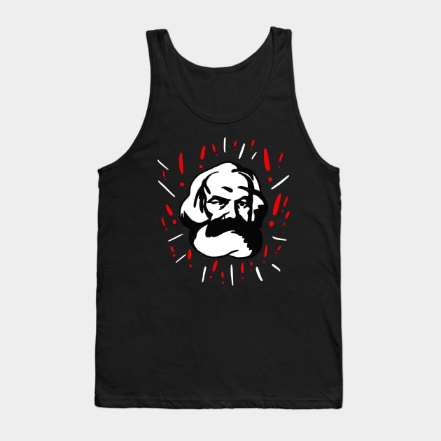 Karl Marx Exclamation Marks Tank Top by isstgeschichte